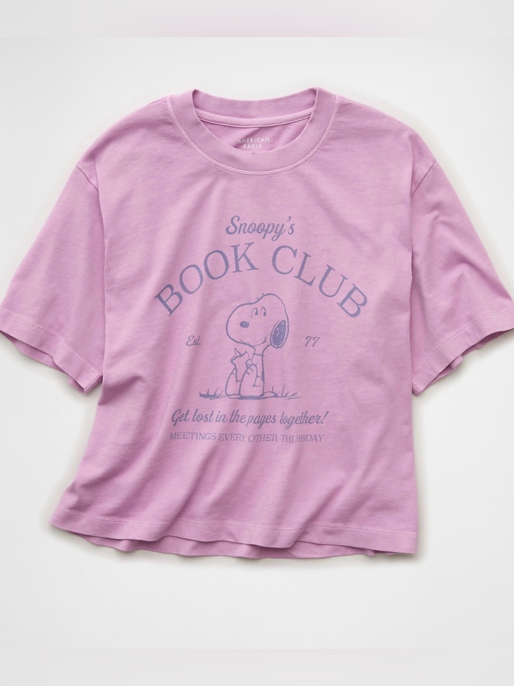 NEW XXS Snoopy’s Book Club T-Shirt